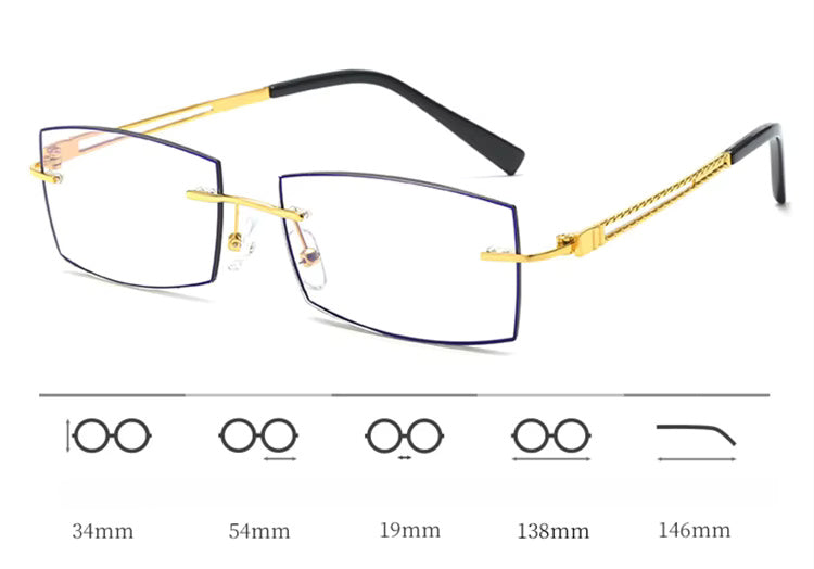 Lunettes photochromiques anti-lumière bleue à reflet bleu