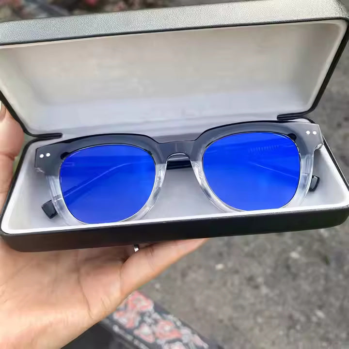 2025 lunettes unisexe photochromiques en métal, anti-reflet, UV400, lumière bleue.