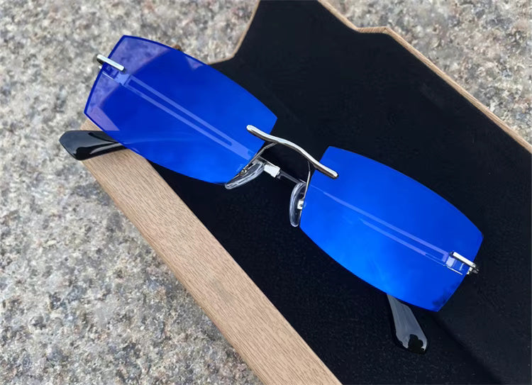 Lunettes photochromiques anti-lumière bleue à reflet bleu