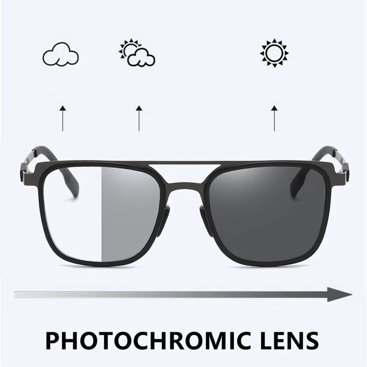 Lunettes de lecture progressives Photochromique Presbytie Multifocal Anti Lumière Bleue
