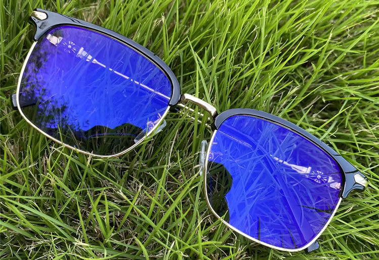 2025 lunettes unisexe photochromiques en métal, anti-reflet, UV400, lumière bleue.