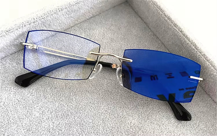 Lunettes photochromiques anti-lumière bleue à reflet bleu