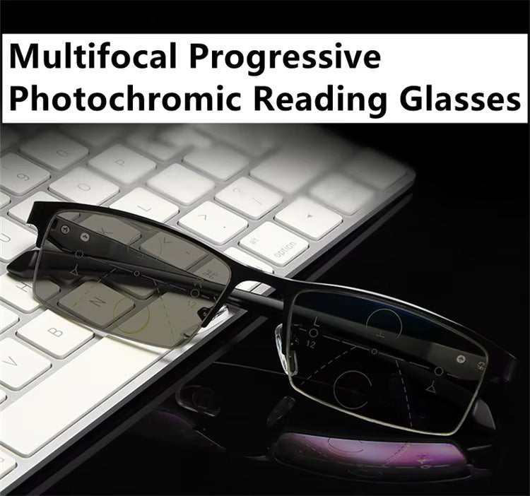 LUNETTES DE LECTURE PROGRSSIVES MULTIFOCAL PHOTOCHROMIQUES