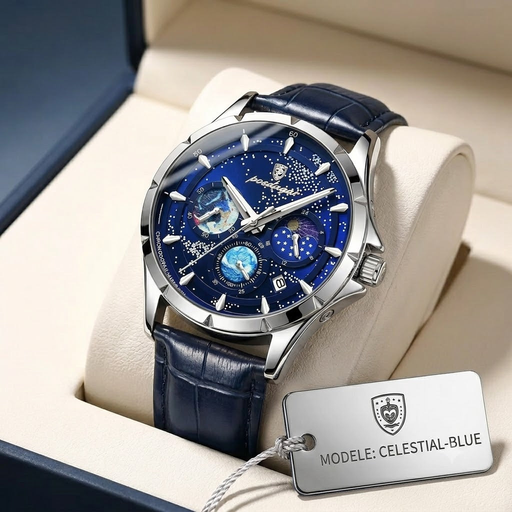 Montre Poedagar Chrono Galaxy – Édition Premium