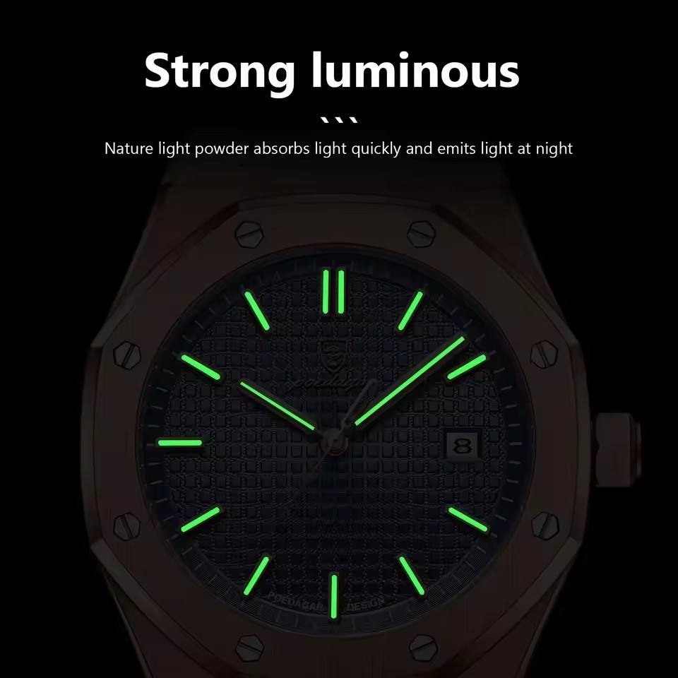 Poedagar 924 Luxury Quartz Man / Waterproof Luminous Wristwatch