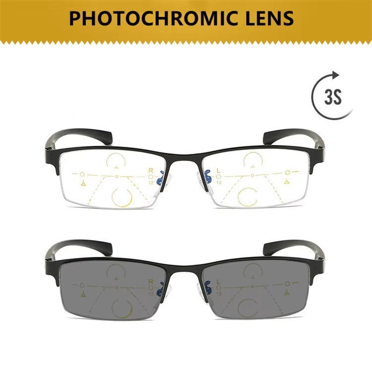 LUNETTES DE LECTURE PROGRSSIVES MULTIFOCAL PHOTOCHROMIQUES