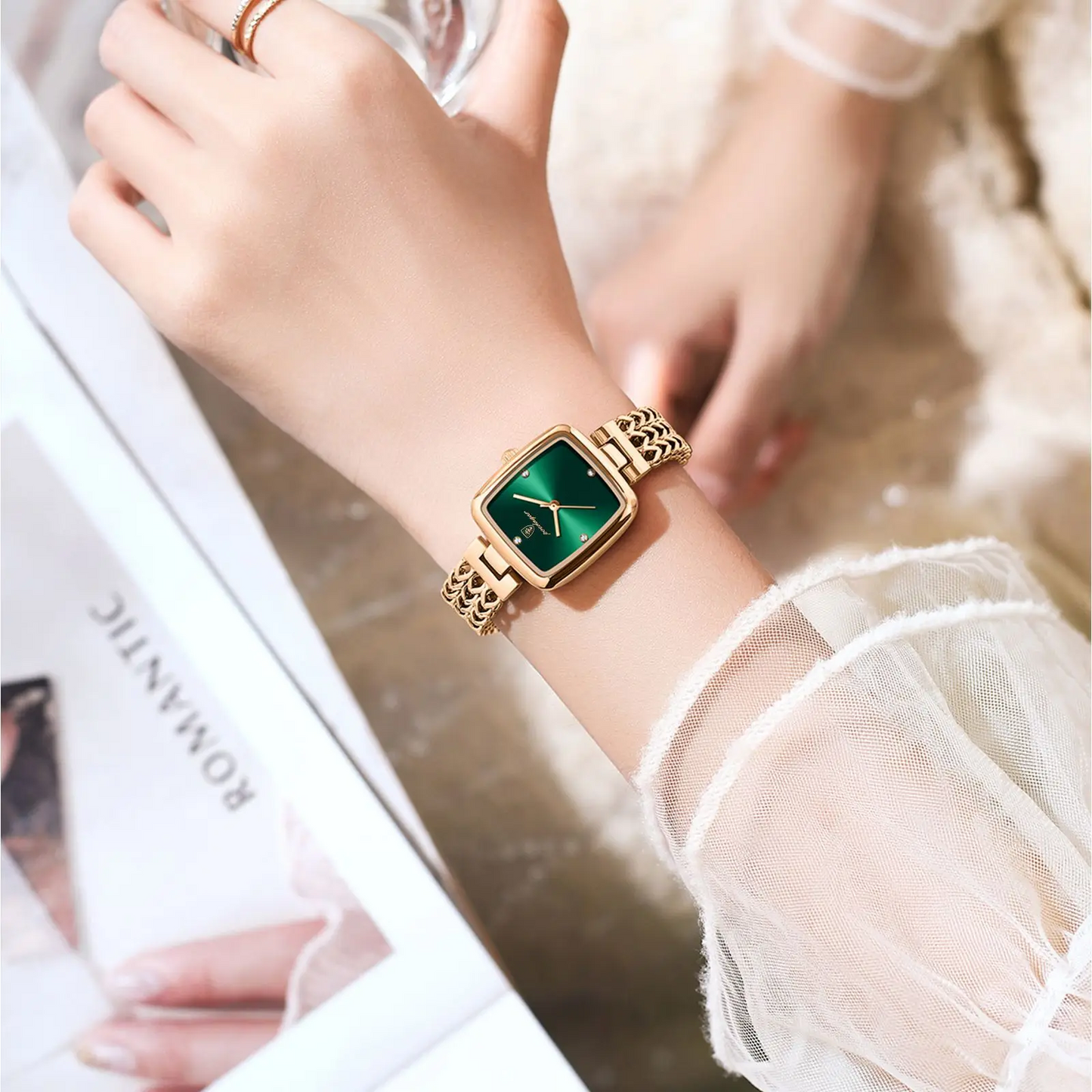 Montre-bracelet de luxe Poedagar 768