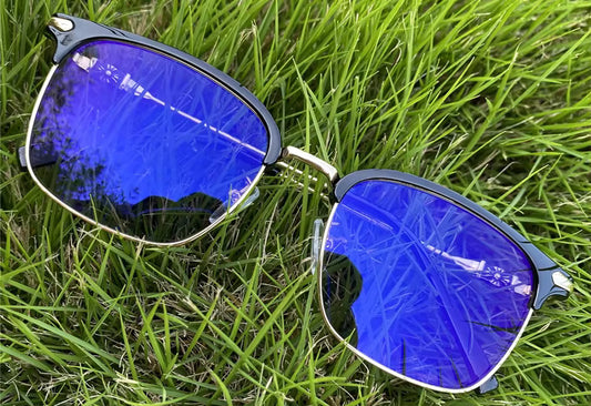 2025 lunettes unisexe photochromiques en métal, anti-reflet, UV400, lumière bleue.