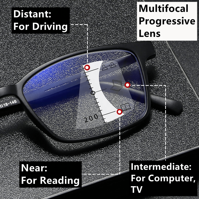 Lunettes de lecture photochromiques multifocales progressives homme anti lumière bleue 2025 lunettes progressives multifocales photochromiques
