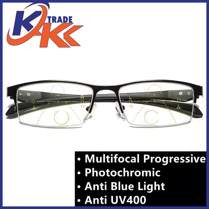 LUNETTES DE LECTURE PROGRSSIVES MULTIFOCAL PHOTOCHROMIQUES