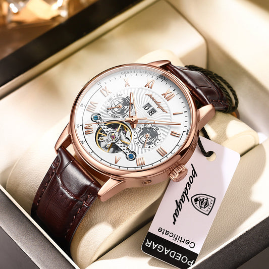 Montre automatique de luxe Poedagar 1409