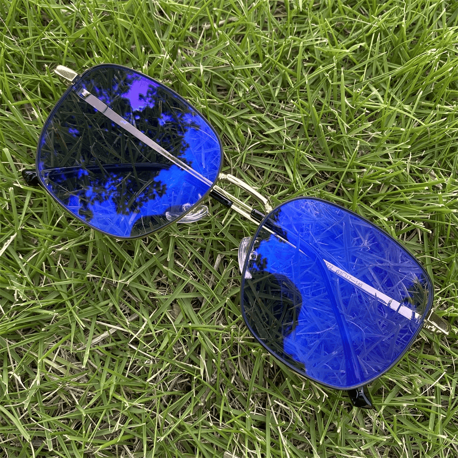2025 lunettes unisexe photochromiques en métal, anti-reflet, UV400, lumière bleue.